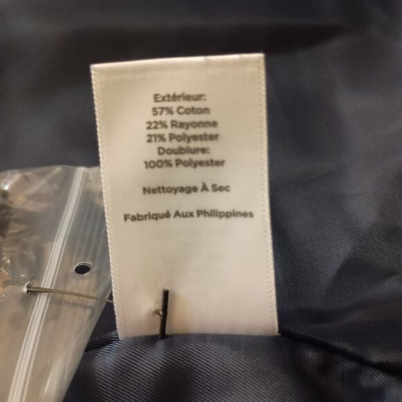 Talbots Plaid Double Breasted Blazer Women’s Navy Brown Cream Size 16P NWT - Picture 5 of 15